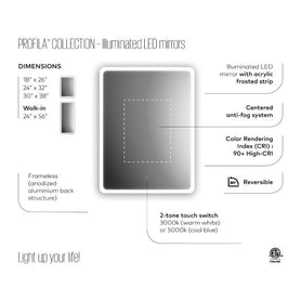 PROFILA Full lenght mirror - 24” x 56”