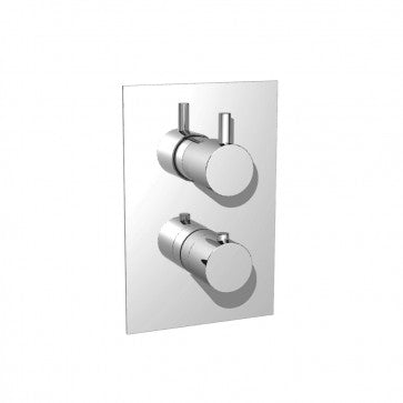 Flusso Kitchen & Bath 100.442 Series 100 Thermostatic Valve With 2-Way Diverter & Integrated Volume Control & Trim
