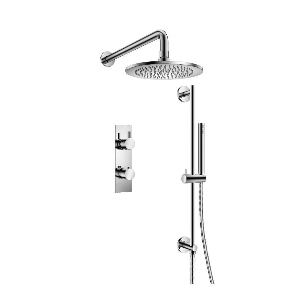 Two Output Shower Set With Shower Head, Hand Held And Slide Bar (Copy)