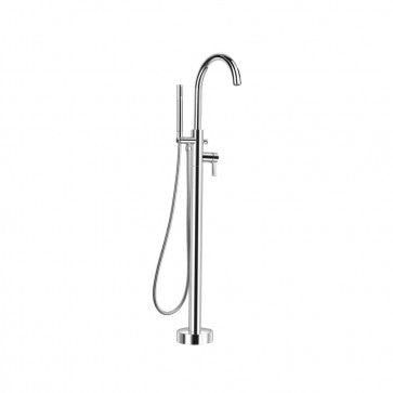 Flusso Kitchen & Bath 145.1170CP Series 145 Freestanding Floor Mount Bathtub/Tub Filler