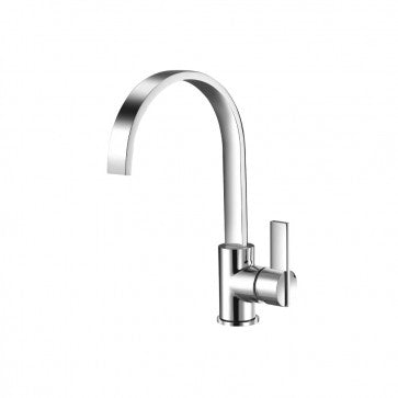 Flusso Kitchen & Bath 145.1500CP Series 145 Single Hole Bathroom Faucet With Swivel Spout