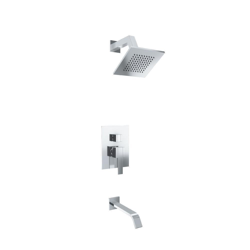 Two Output Shower Set With Shower Head And Tub Spout
