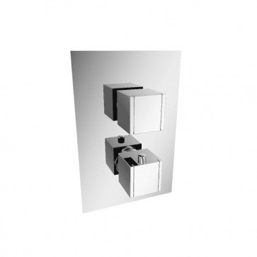 Flusso Kitchen & Bath 150.4101CP Series 150 Thermostatic Shower Valve With Volume Control & Trim