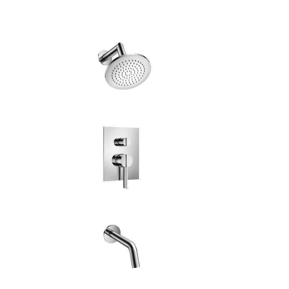 Two Output Shower Set With Shower Head And Hand Held