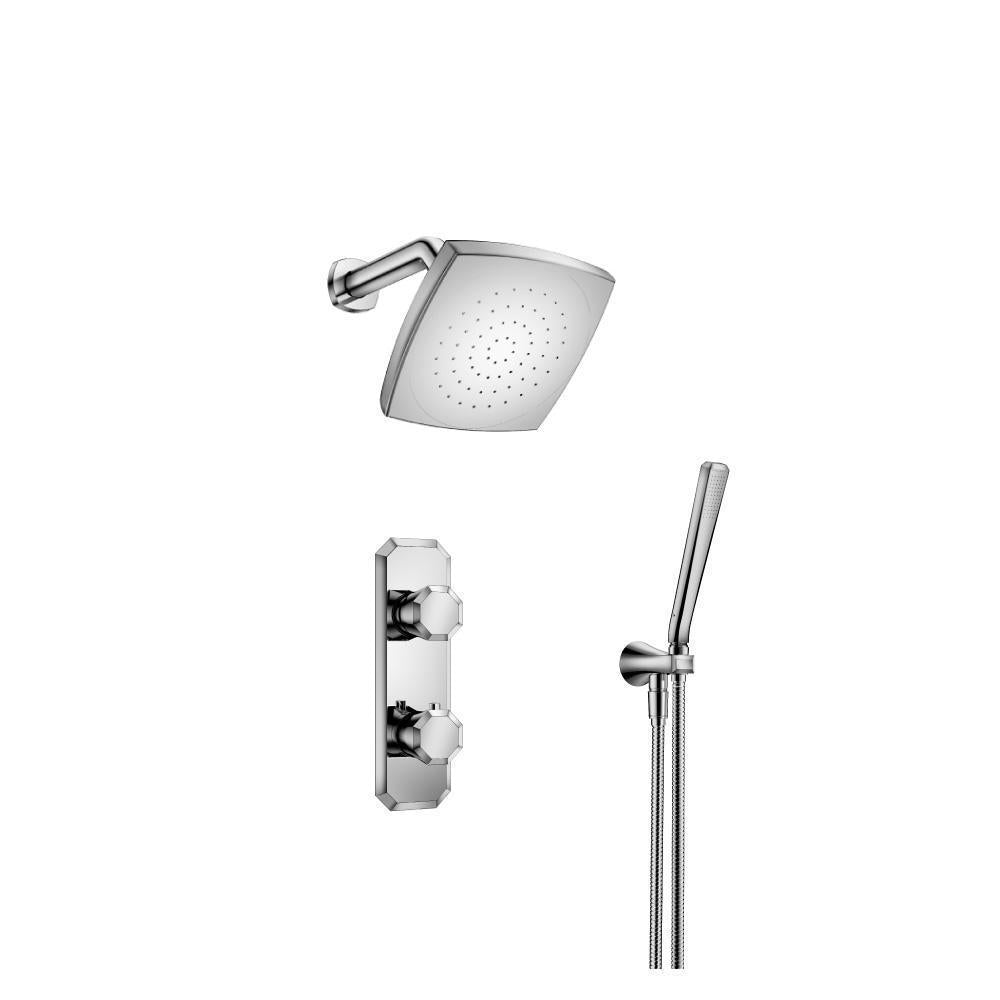 Two Output Shower Set With Shower Head And Hand Held