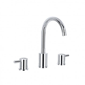 Flusso Kitchen & Bath 100.2000 Series 100 Three Hole Widespread Two Handle Bathroom Faucet
