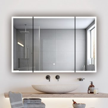 Aquadom ER3 Edge Royale LED Lighted Triple Door Medicine Cabinet