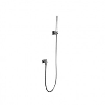 Flusso Kitchen & Bath HS1006 Universal Fixtures Hand Shower Set With Wall Elbow, Holder and Hose