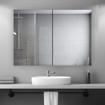 Aquadom PR3-4836-N Royale Plus 48W x 36H x 5D LED Lighted Triple Door Medicine Cabinet