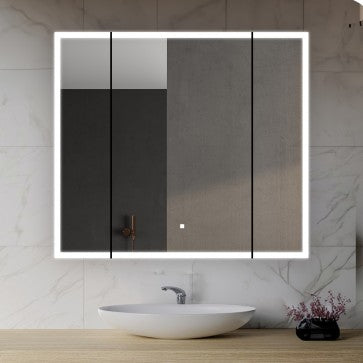 Aquadom ER31 Edge Royale LED Lighted Triple Door Medicine Cabinet