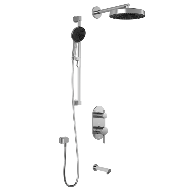 Premia - RoundOne TD3 Shower system (without valve) - Vertical arm