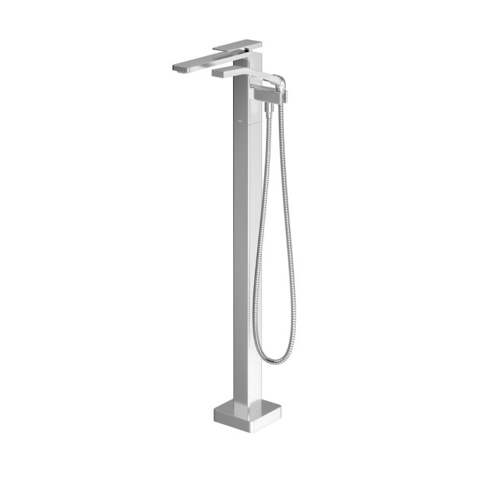KAREO Floormount tub filler with handshower - Cartridge included with rough-in
