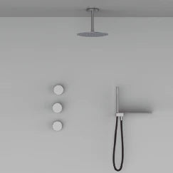 Incool Thermostatic shower set 2 ways components
