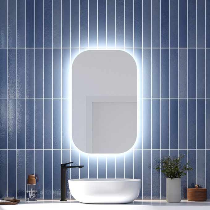 ECLIPSE LED-illuminated bathroom mirror - 20” x 32”