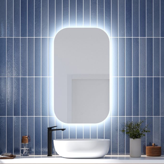 ECLIPSE LED-illuminated bathroom mirror - 22” x 38”