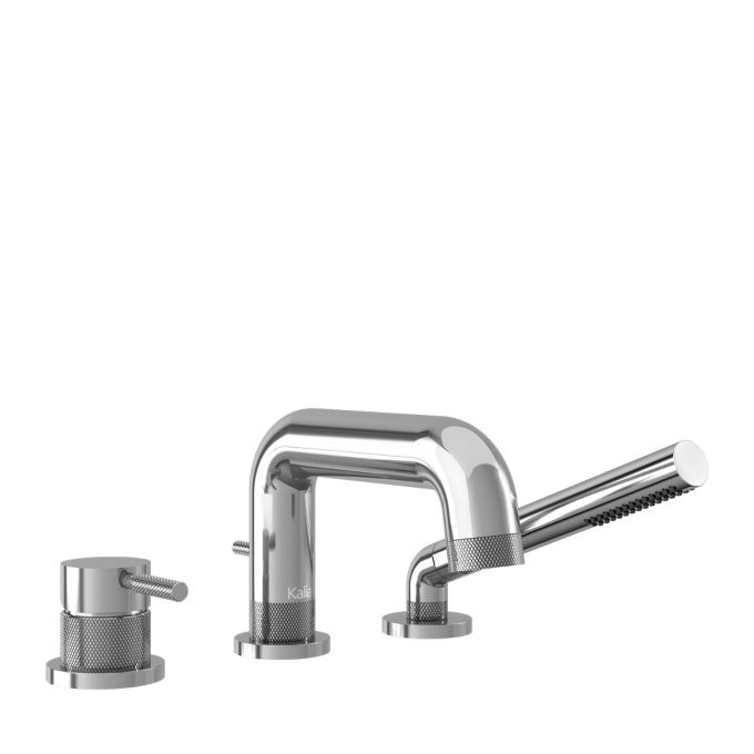 PRECISO - 3-piece deckmount tub filler with handshower - Cartridge included with rough-in