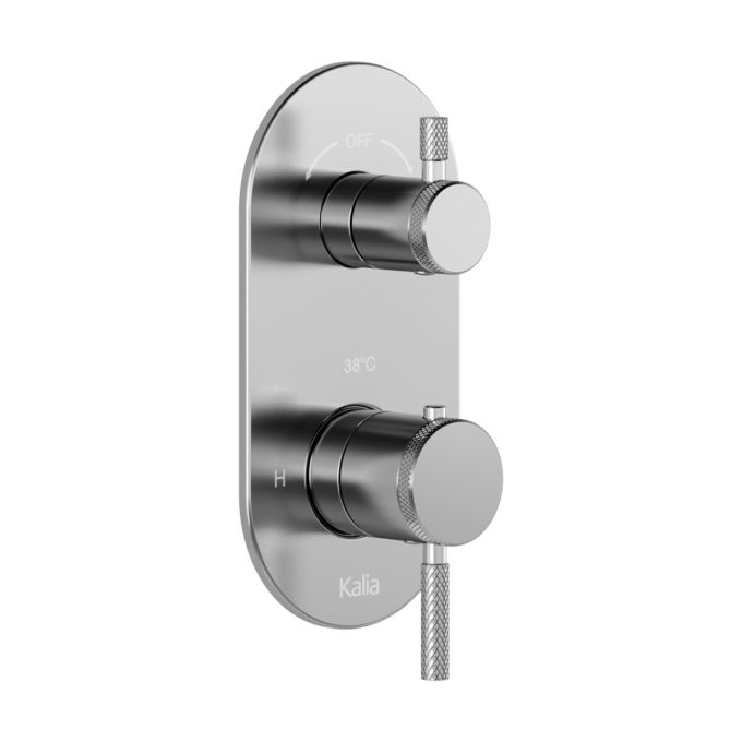 PRECISO 3-way AQUATONIK type T/P 1/2“ valve with diverter and decorative trim