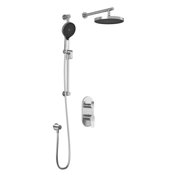 Plus - Moroka TD2 Shower system (without valve) - Vertical arm - Chrome