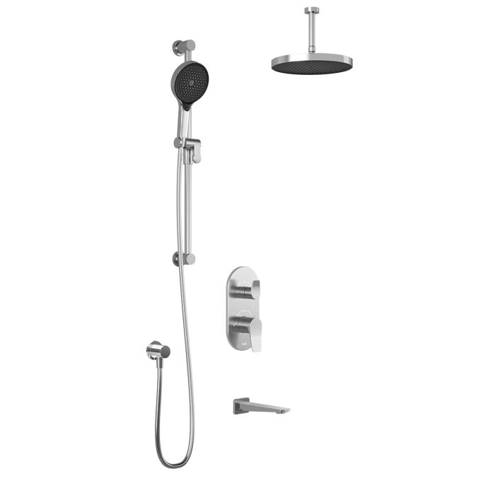 Plus - Moroka TD3 Shower system (without valve) - Vertical arm