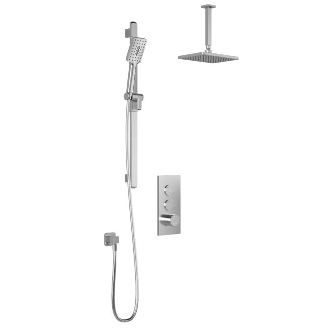 SQUAREONE TB2 Shower systems (without valve) - Vertical arm