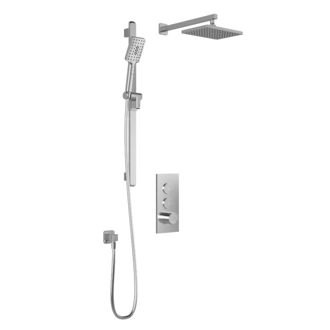 MOROKA TB2 Shower system with push buttons valve