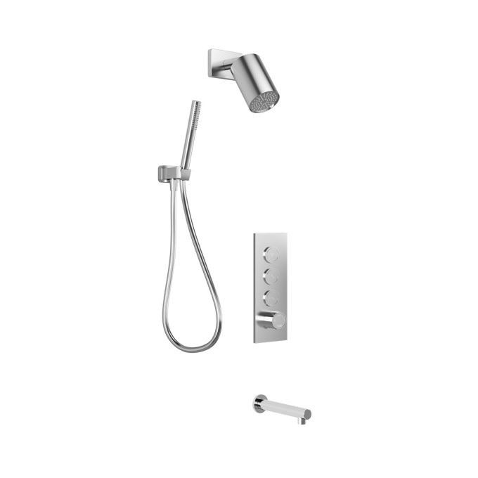 Folo TB5 Shower system with push-buttons (without valve)
