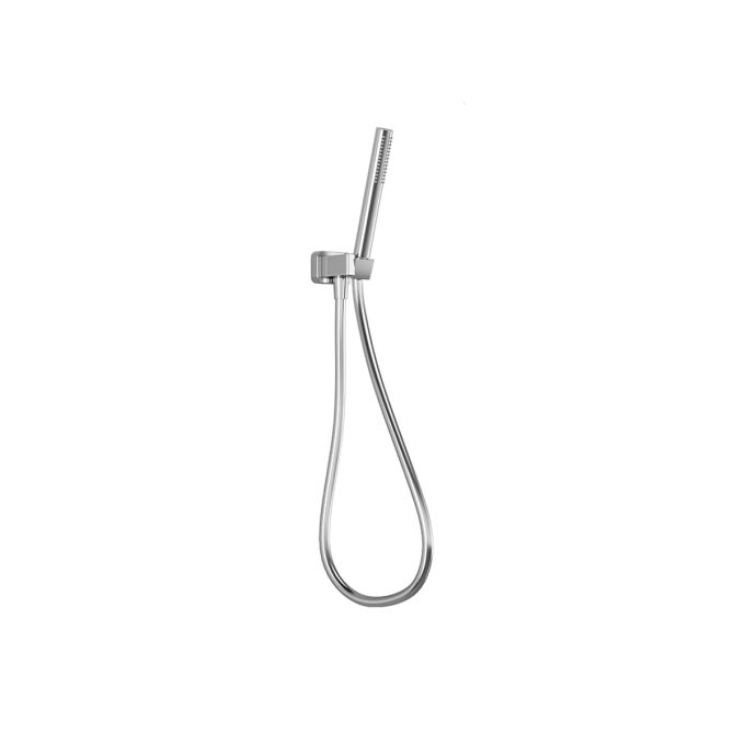 FOLO - Handshower, handshower holder with wall outlet and 60’’ flexible and soft PVC hose assembly