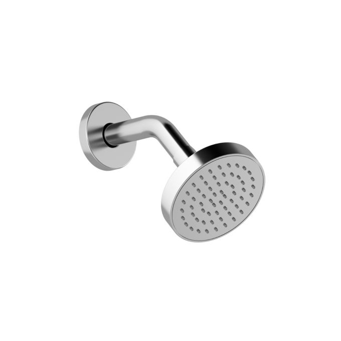 BASICO - 100 mm (4”) showerhead and 186 mm (7 5/16”) 45° wall arm