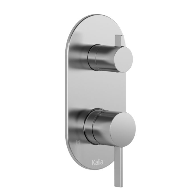 Basico - ½” pressure balance with volume control valve and 2-way diverter decorative trim (cartridge included)