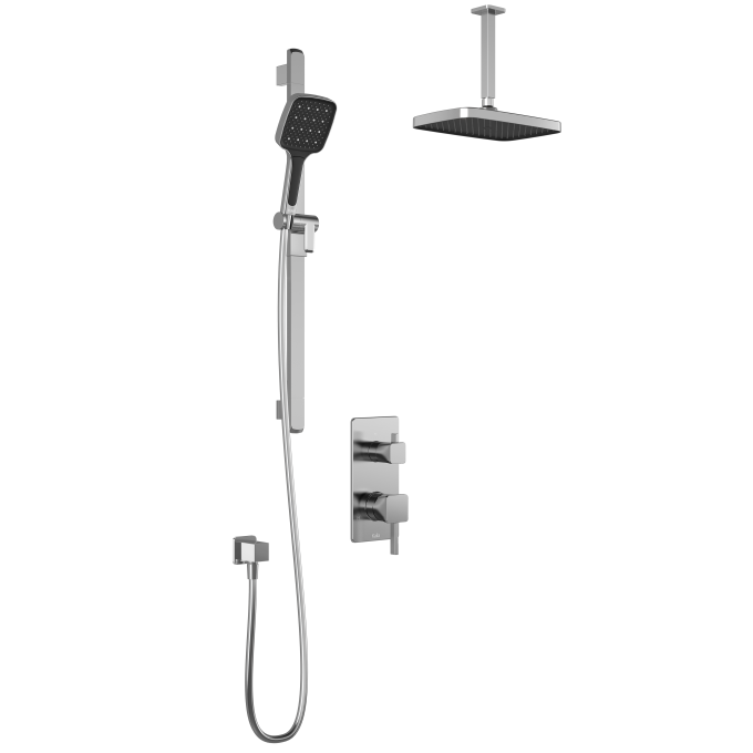 Plus - SquareOne TD2 Shower system (without valve) - Vertical arm