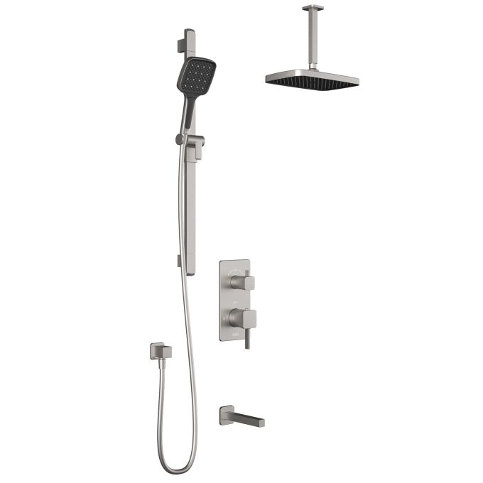 Plus - SquareOne TD3 Shower system- Vertical arm - Chrome