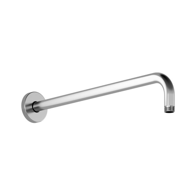 421 mm (16 9/16”) 90° wall arm with round flange
