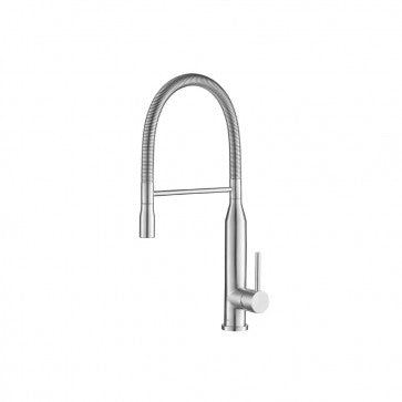 Flusso Kitchen & Bath K.1260SS Kitchen Glatt - Semi-Professional Dual Spray Stainless Steel Kitchen Faucet With Pull Out