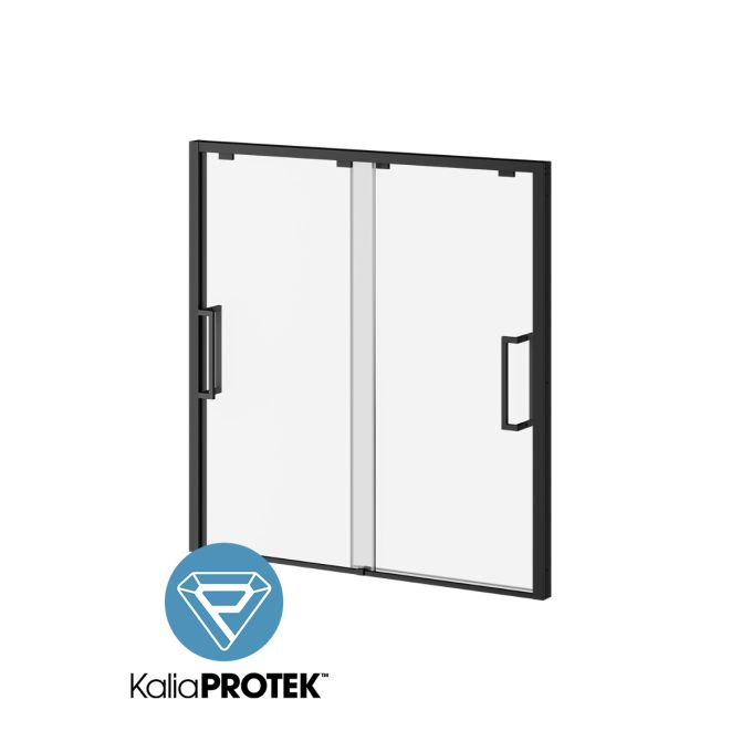 IKONIK 2-Panel Bypass sliding bathtub door 60”x60” with KaliaProtek film