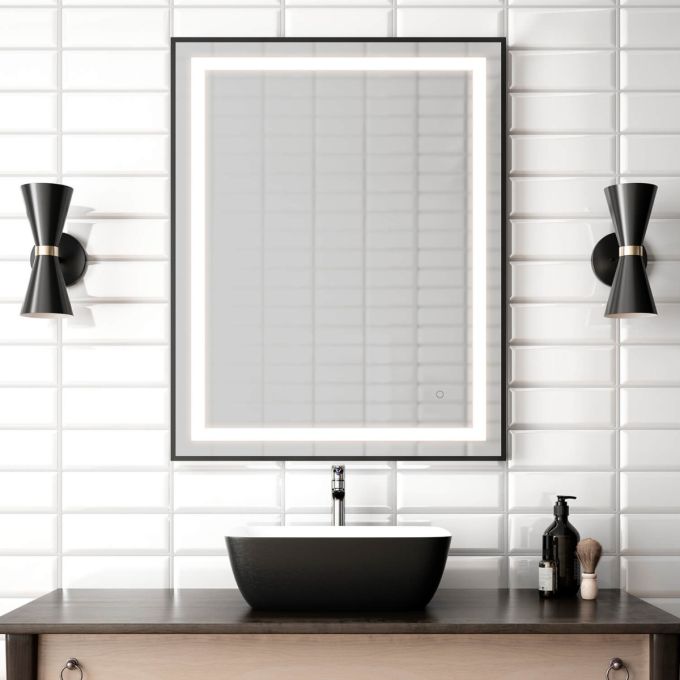 EFFECT LED-illuminated bathroom mirror - 30” x 38”
