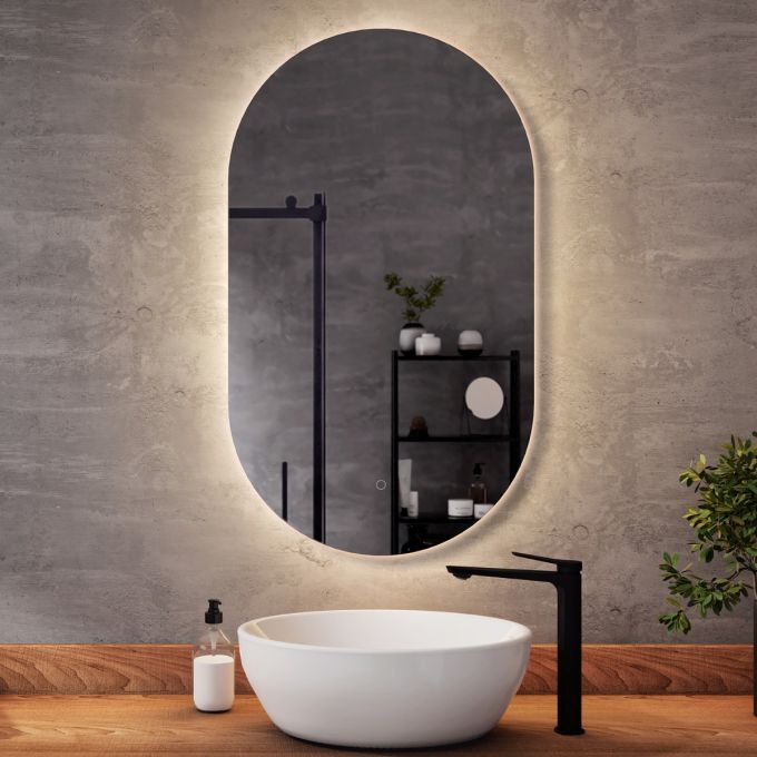 ECLIPSE LED-illuminated bathroom mirror - 22” x 38”