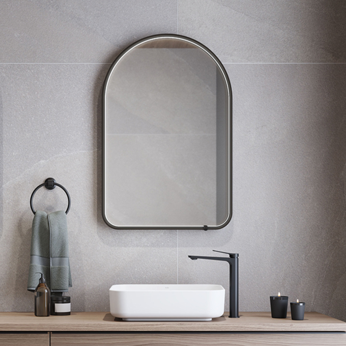 NOX LED-illuminated bathroom mirror - 24” x 36”