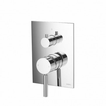 Flusso Kitchen & Bath UF.2100 Universal Fixtures Tub / Shower Trim With Pressure Balance Valve & Integrated 2-Way Diverter